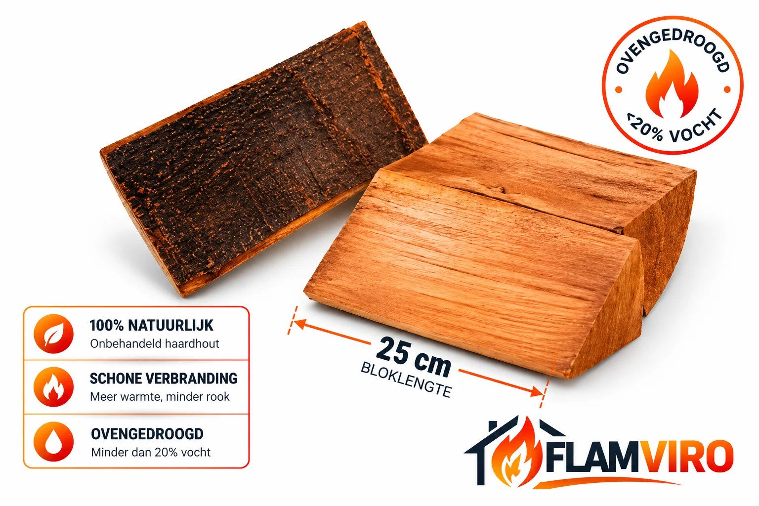 Beuken Haardhout Hele Pallet, Ovengedroogd, Lange Brandduur – Bild 3