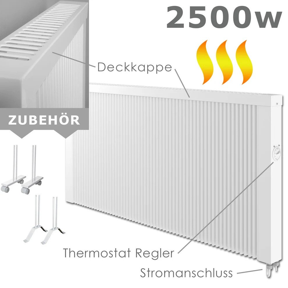 Vollspeicher-Elektroheizung 2500 W mit eingebautem Thermostat – Bild 4